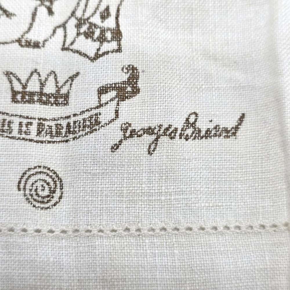 VTG Georges Briard This is Paradise Placemats Guest Bar Towels Set of 2 MCM - Picture 5 of 16